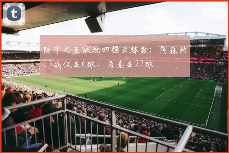 防守之王欧冠四强丢球数：阿森纳13战仅丢6球，马竞丢27球